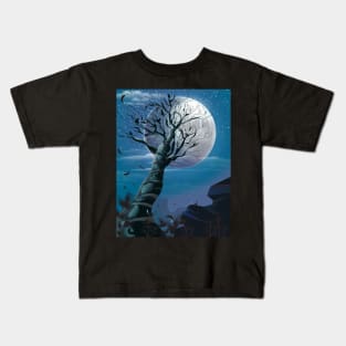 Tree under the Moonlight Kids T-Shirt